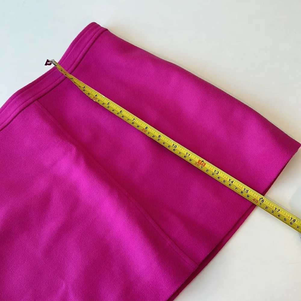 J Crew Soft Azalea Natasha Skirt in Double Serge Wool EUC Size 6